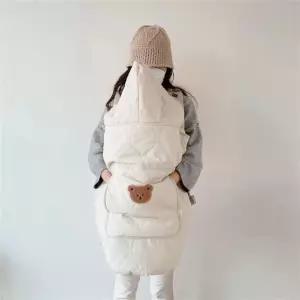 방한커버 유모차 아기띠 겉싸개 겸용 사계절 다용도 워머