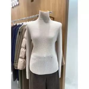 [ZOOC](광주신세계)울 골지 목폴라 슬림핏 니트 탑 Z254KSK106