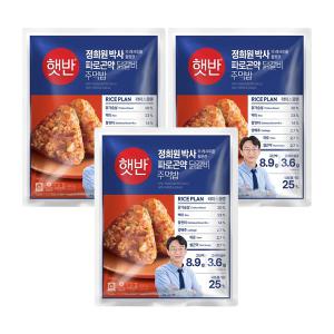 CJ 햇반 파로곤약 닭갈비주먹밥 400g, 3개