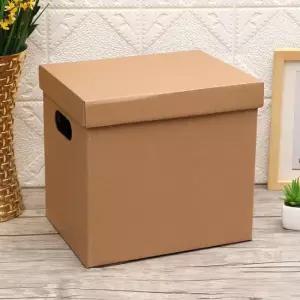 DIY 크라프트 수납 종이박스 박스보관함 다용도수납함 다용도정리함 뚜껑상자 보관박스