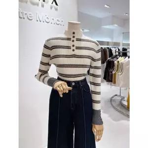 [NS홈쇼핑]스트라이트 반오픈 니트(GTBKP040B)[35600632]