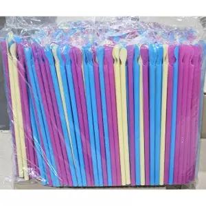 스트로우 스푼형 슬러시 혼합 20cm 100개입