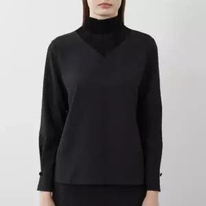 VOCAL3W9121 벨벳패치블라우스