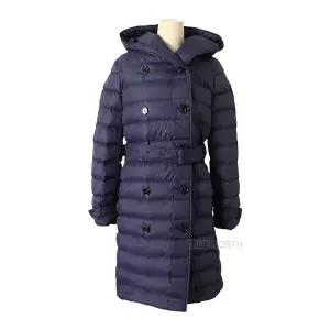 [버버리] 여성 8091109 위틀리 벨티드 롱 다운 패딩 점퍼 네이비