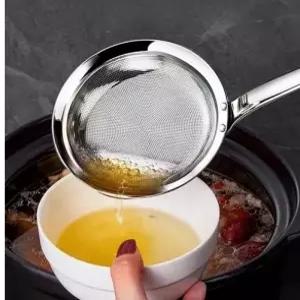 초미세 기름 거름망 튀김기 불순물 뜰채 스텐 거름채 미세 기름 튀김 채 채망 국자