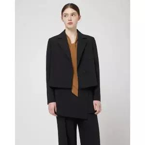 [CC콜렉트](대전신세계)(SET-UP)반더블 크롭 원버튼자켓_C253MSF202