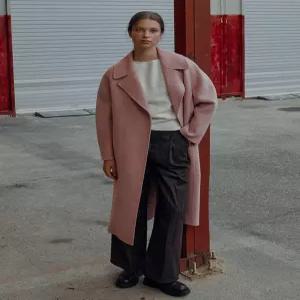 [온앤온]온앤온 와이드 카라 핸드메이드 울 코트 MW3WHB09