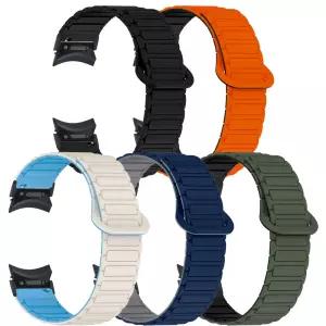 갤럭시워치 7 6 5 프로 클래식 호환 47mm 45mm 44mm 43mm 40mm 버튼 프리 웨이브 마그네틱 루프 스트랩 자석 시계줄 밴드