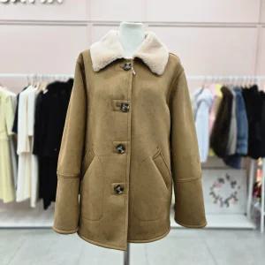 천연양모 무스탕 하프 코트S254C028A08