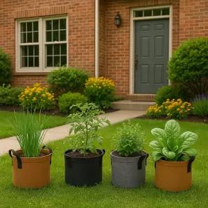 가정용텃밭 부직포화분 20L 30L 40L 공간절약 베란다 조경 텃밭 방근