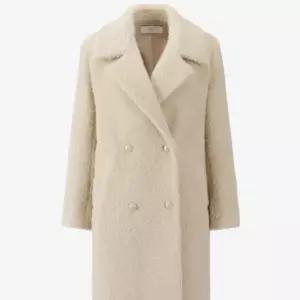 [롯데백화점]DEWL 더블 버튼 테디 롱 코트 D254MSG231