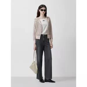 [ZOOC](대전신세계)스트라이프 후드 니트 가디건_Z253KSL007