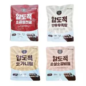 압도적 도가니탕 소곱창전골 한우우족탕 순살소갈비찜 4종 맛/수량 선택