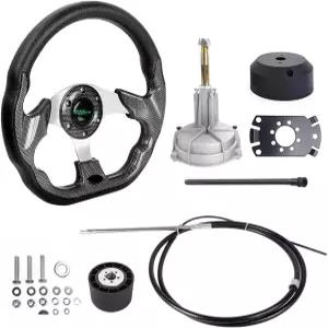 요트 어선 및 수상 선박을 위한 12.7인치 스티어링 휠이 있는 3인치/4인치 테이퍼드 샤프트가 장착된 RASTP