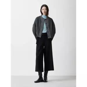 [ZOOC](대구신세계)(25년 겨울) 니트 블록 라운드 숏 코트 Z254MSG502