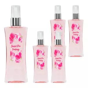바디판타지 핑크 데일리 모이스춰 스위트 피 판타지 프래그런스 바디 스프레이 94ml 5개