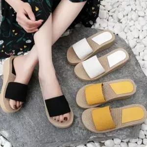 [하프클럽/]푹신한 데이 이쁜 밴딩 기본 슬리퍼 통굽 슬리퍼 학교