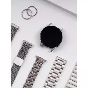 SINJIMORU 갤럭시워치 8·7·6·5·4·3 슬림 메탈 밀레니즈 스테인리스 밴드 스트랩 프로·기어·클래식·