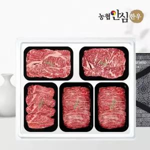 [G][농협안심한우] 1등급 한우 선물세트 구이정육5호 2kg (등/채/안/불/불)