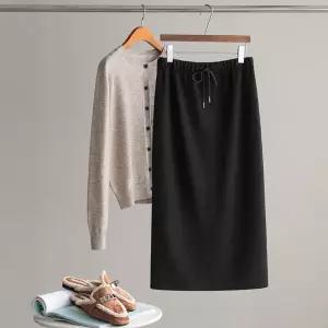 (안나앤플러스) 르나 슬릿 밴딩 스커트[스커트EAD48] 빅사이즈