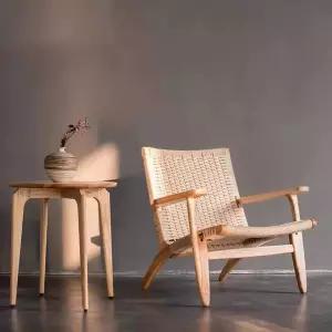 낮은 등나무 소파 라탄 로프 호두색 감성 1인용 거실 더블