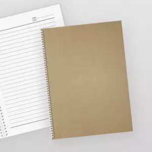 펜피아 2000 크라프트지 스프링노트 25절 유선 줄 공책 노트 줄간 7mm