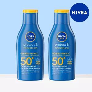 니베아 선 프로텍트 앤 모이스춰 선 로션 100ml 2개
