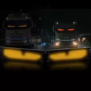 우기즈 자동차 눈모양 led 전광판 악마의 눈알 소형차 차량용