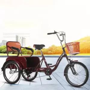 3발 자전거 베트남 자전거 레드 단일 경량 세발 어른용