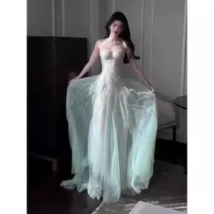 인어공주 크리스탈 드레스 촬영복 그라데이션 파티