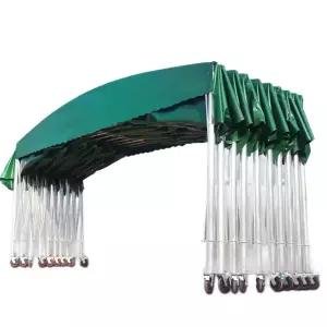 대형 자바라천막 창고 길이 간이 카페 주차 그린