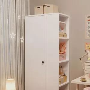코너옷장 화이트 틈새 침실 옷장 캐비닛 좁은방 서랍 싱글