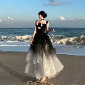 파티 드레스 셀프 무대 이브닝 스냅 촬영 예식 에디션 웨딩