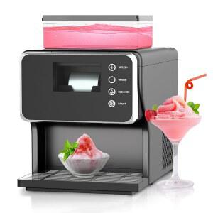급속 냉각 기능이 있는 빙수 기계, 휴대용 스크림 메이커, 식품 등급 스테인리스 스틸 소재, 가정, 파티, 학교, 상업용 및 교회 행사용 속도 조절 가능한 눈송이 제빙기