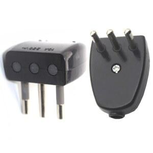 다기능 유럽 검정색 커넥터 이탈리아 이동식 변환 EU 유형 10A 배선 전원 흰색 각도 케이블 90 플러그