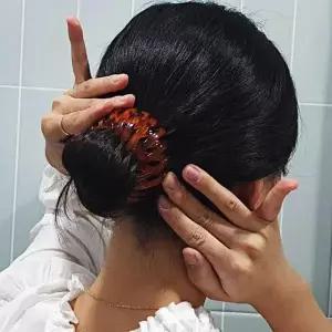 [하프클럽/셀러허브_여성트랜드패션]오렌지 올림 만두핀 똥 집게핀 머리