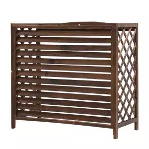 원목 에어컨 바람막이 발코니 베란다 가림막