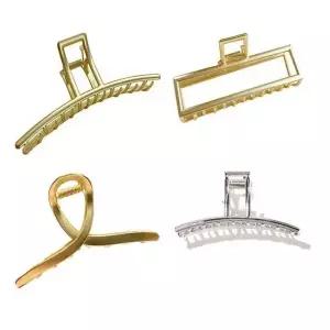 [하프클럽/셀러허브_여성트랜드패션]헤어액세서리 랜덤 메탈 집게핀 헤어