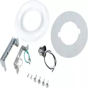 아스펜 크리에이티브 21067-11 오목 조명 변환 키트 직경 8인치 흰색 플라스틱 메달리온 1세트