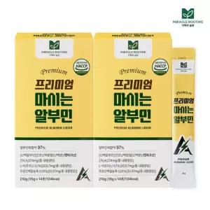 [본사공식] 미라클루틴 프리미엄 마시는 알부민 2박스 (15gx28포) / 단백질 비타민 미네랄