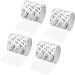 uxcell 창문 스크린 수리 키트 4Pcs 화이트 유리섬유 테이프 메쉬 접착 패치 또는 문용 2mx100mm