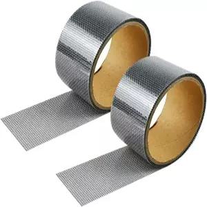 GSHLO 2 롤 5cm x 2m 창문 스크린 수리 테이프 도어 메쉬 자체 접착 패치 섬유 유리 키트 눈물 구멍용