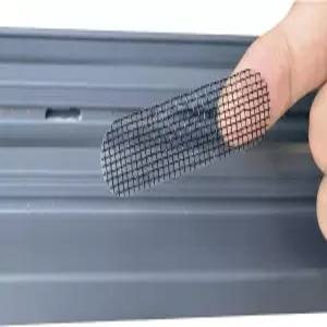 100PCS 블랙 윈도우 울퉁불퉁한 구멍 커버 스크린 패치 도어 수리 키트 통기성 유리 섬유 메쉬 업그레이드