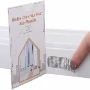 100PCS 회색 창문 울부짖음 구멍 커버 스크린 패치 도어 수리 키트 통기성 유리 섬유 메쉬 업그레이드