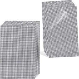 FLYZZ 창문 스크린 수리 패치 5인치 x 7인치 키트 강력 접착제 10Pc 회색 빅 홀