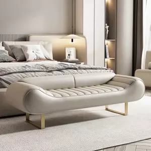 럭셔리 벤치 침대 발받침 엔틱 스툴 카페 긴의자 북유럽