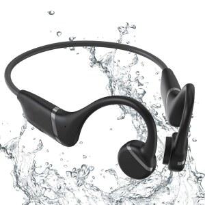 [미국배송] 탑스킨스 본 컨덕턴스 헤드폰 블루투스 5.3 이어폰 IPX5 방수 헤드폰으로 클라이밍 오픈 이어 충전식 9H 배터리 수명 32GB 메모리 지원