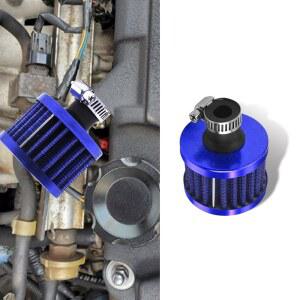 CRYUM 냉기 흡입 필터 조절 가능한 클램프가 있는 자동차 브리더 밸브 커버 터보 통풍구 클리너 모터사이클에 적합한 범용 액세서리