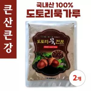큰산큰강 국산 도토리묵가루 500g, 2개