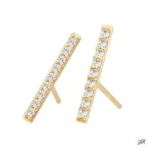 로즈골드귀걸이 하트귀걸이 진주귀걸이 14K 골 (WFJ5A09)